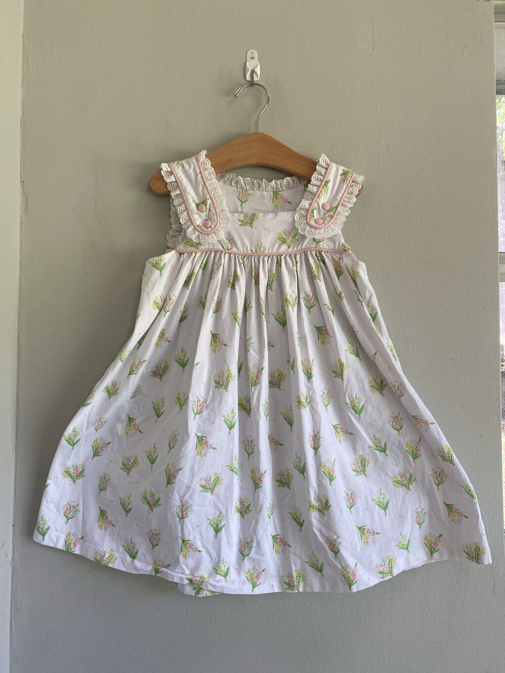 Shrimp & Grits Kids Floral Cotton Dress Girls 6